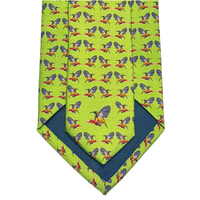 MonsterTie Printed Sunbird Green Cravatta