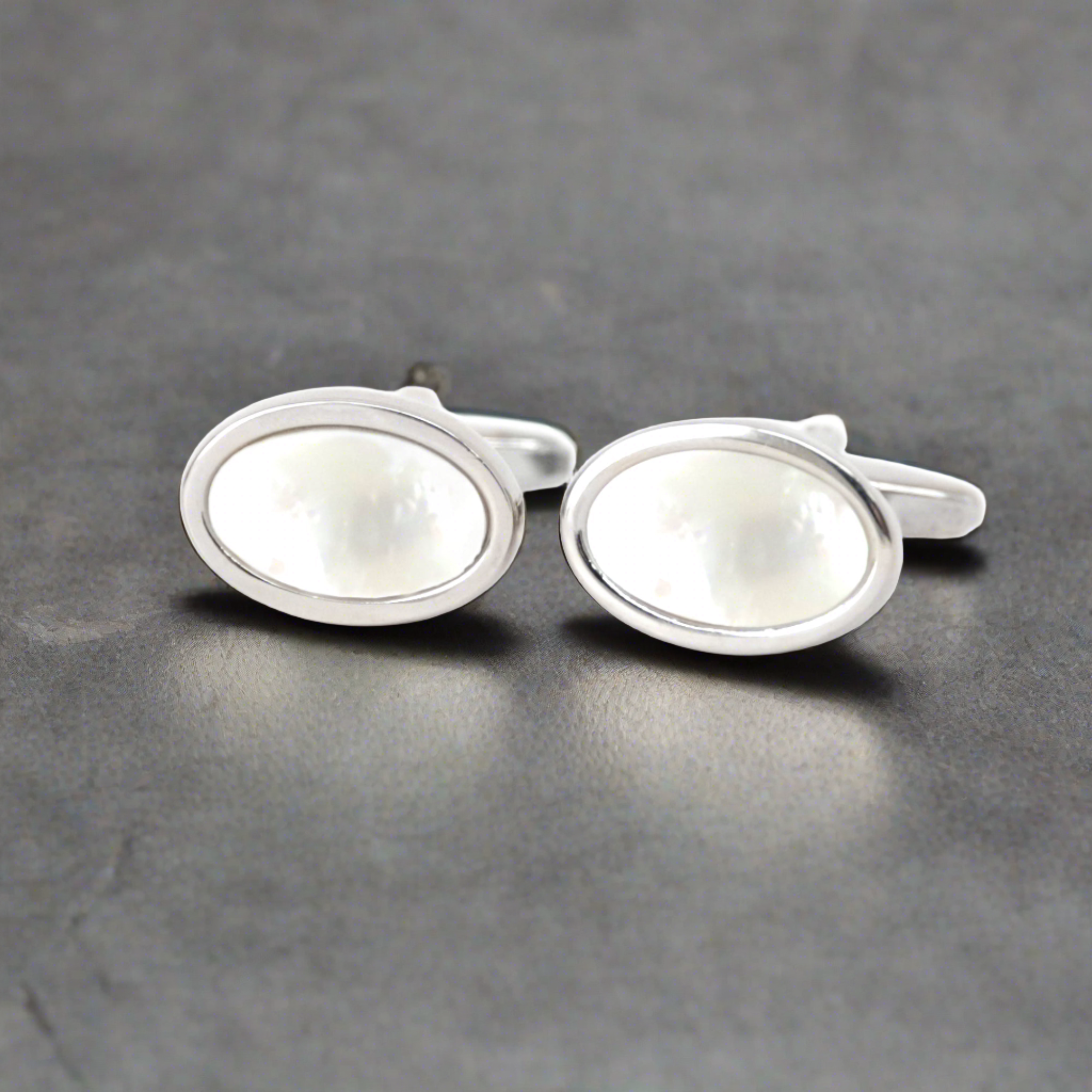 Oval Mother of Pearl  Cufflinks