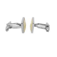 White Mother of Pearl Tiles Cufflinks (Online Exclusive)