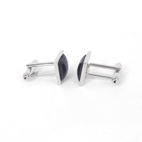 Black Fiber Glass (Small) Square Cufflinks (Online Exclusive)