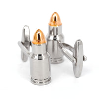 Bullet Cufflinks in Rose Gold Tip  (Online Exclusive)