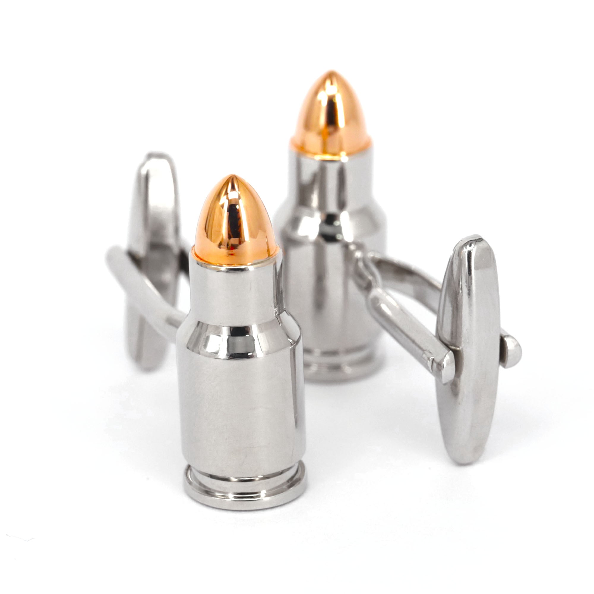 Bullet Cufflinks in Rose Gold Tip  (Online Exclusive)