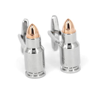 Bullet Cufflinks in Rose Gold Tip  (Online Exclusive)