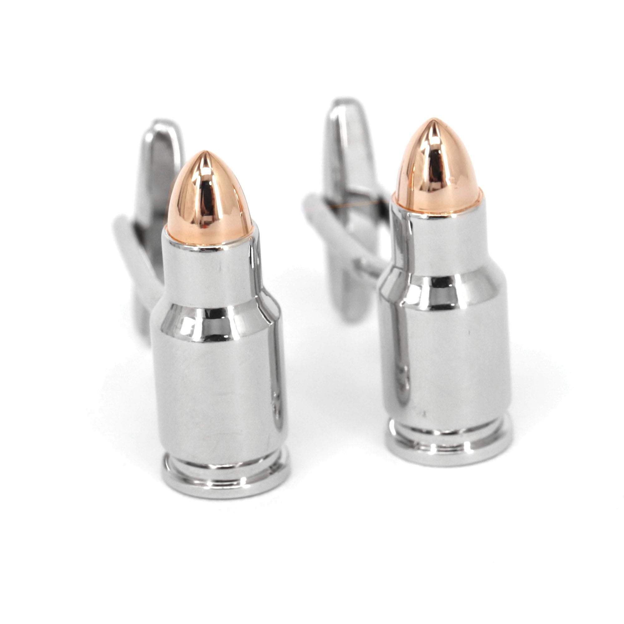 Bullet Cufflinks in Rose Gold Tip  (Online Exclusive)