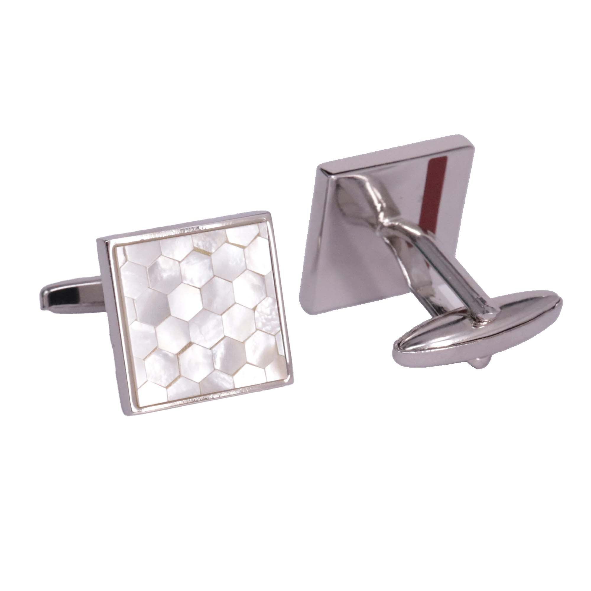 MOP Cufflinks Mosaic White square (Online Exclusive)