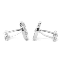 The Steering Wheel Cufflinks Silver colour