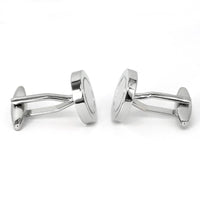 Silver Round Cufflinks - Orobianco L'unique