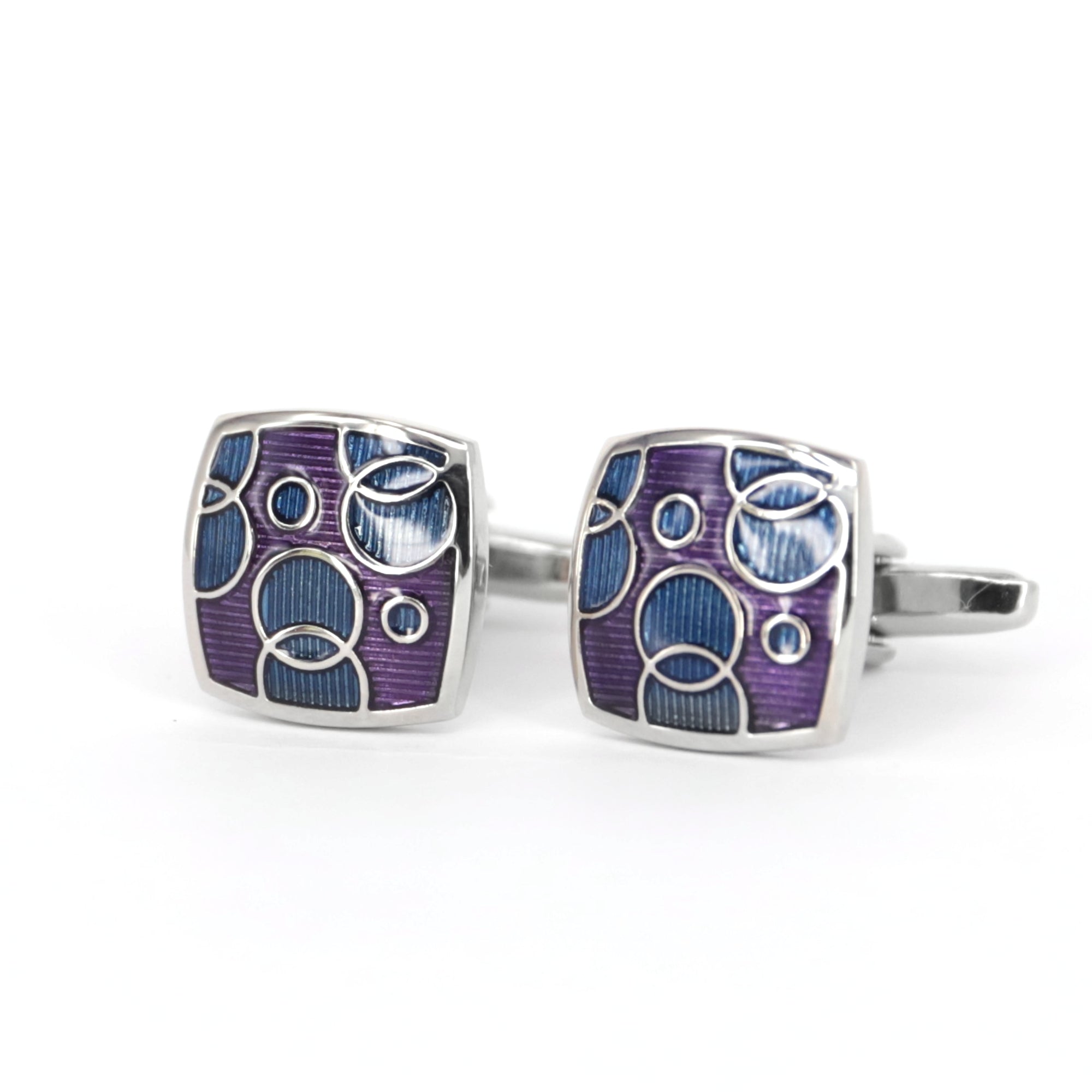 Purple and Blue Bubble Dream Cufflinks