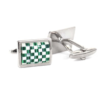 Mosaic Green Cufflinks