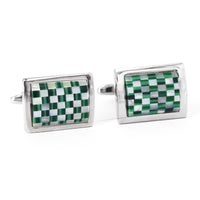 Mosaic Green Cufflinks
