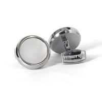 Azthom Round White Mother-of-Pearl Cufflinks