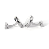 Azthom Round White Mother-of-Pearl Cufflinks