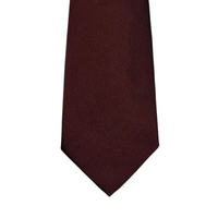 Lanvin Burgundy Logo Cravatta Necktie