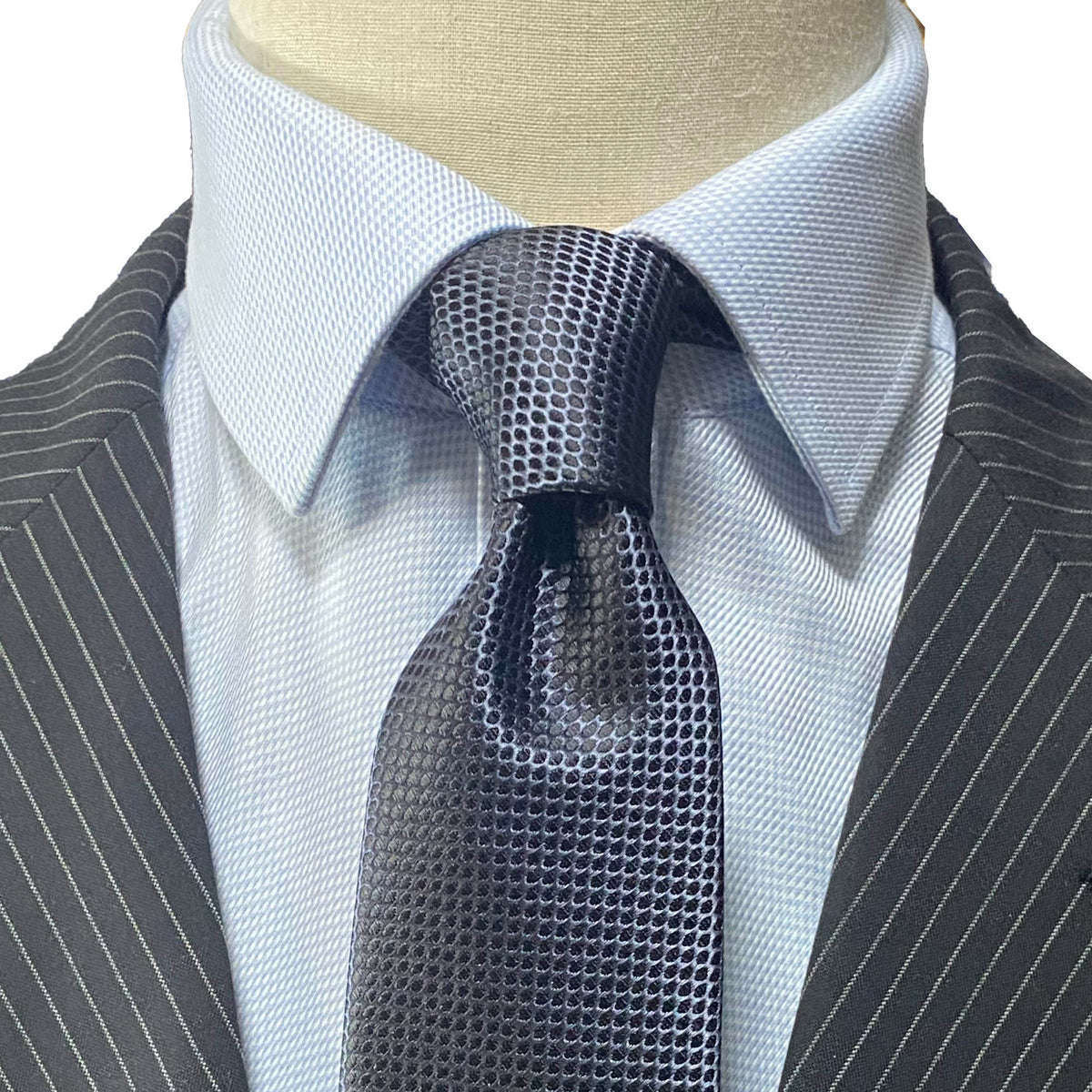 Orobianco L'unique solid Color Necktie with Honeycomb
