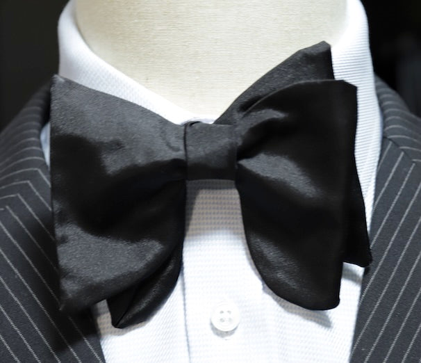 MonsterTie Self Bow Tie - Big Bow Black