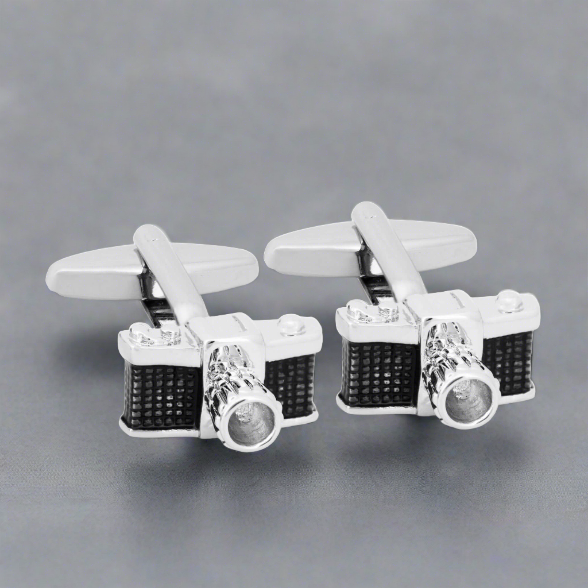 Black  Camera Cufflink (Online Exclusive)
