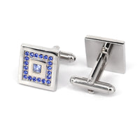 Square Crystal Cufflinks