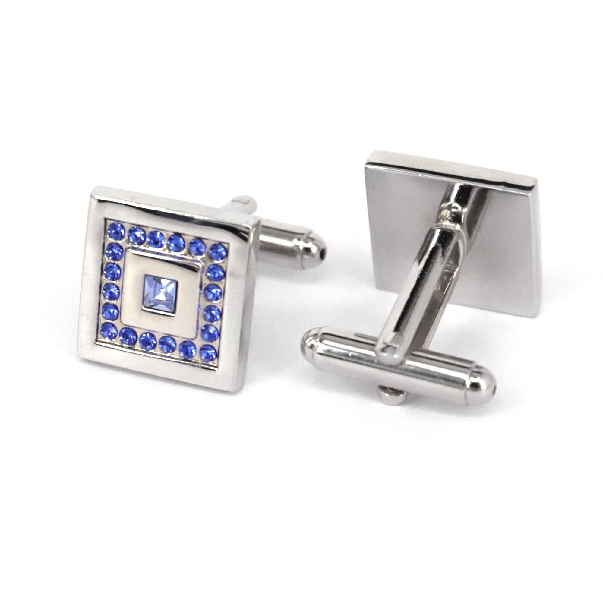 Square Crystal Cufflinks