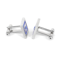 Square Crystal Cufflinks