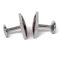 Mother of Pearl Pink Grey Tiles Cufflinks (Online Exclusive)