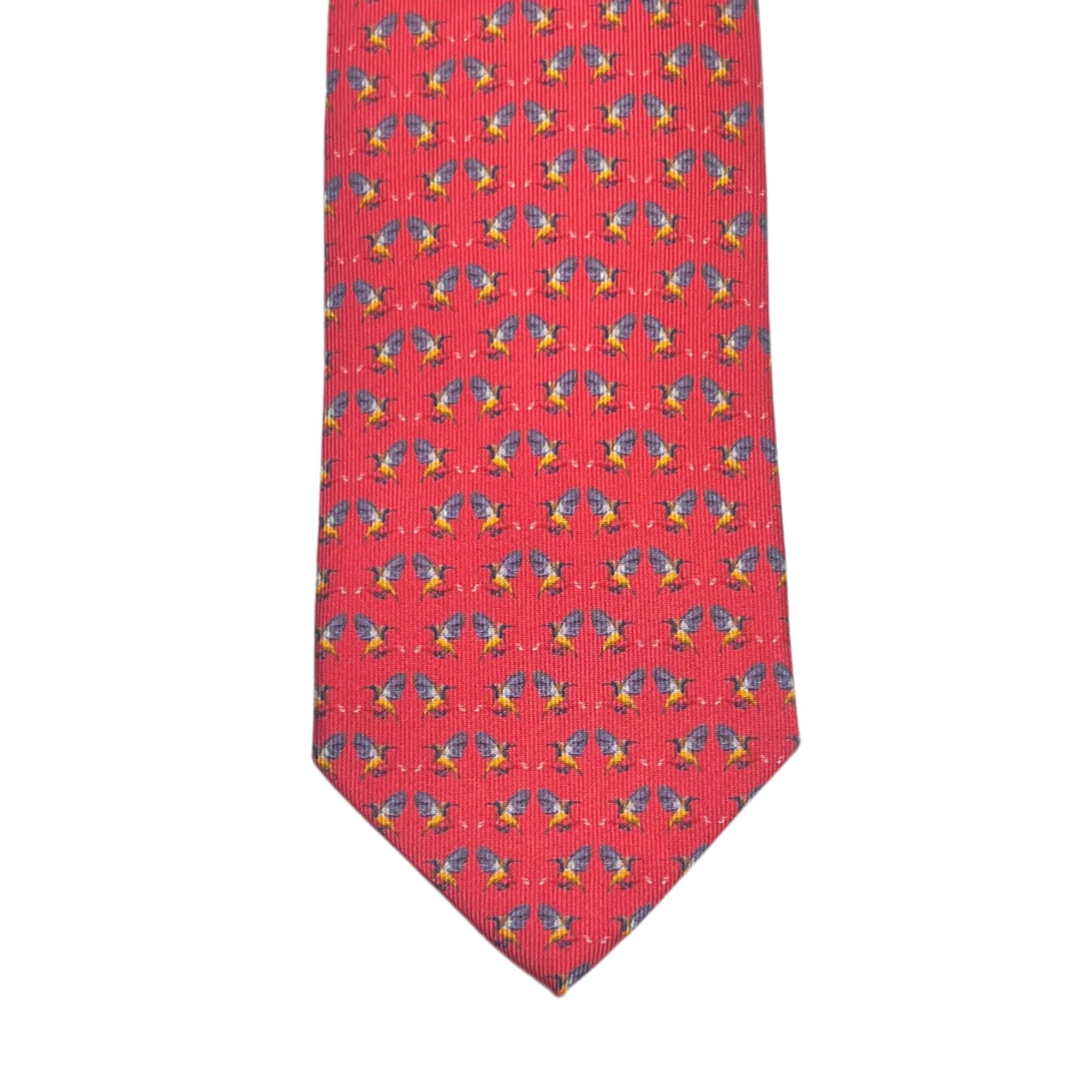 MonsterTie Printed Sunbird Red Cravatta