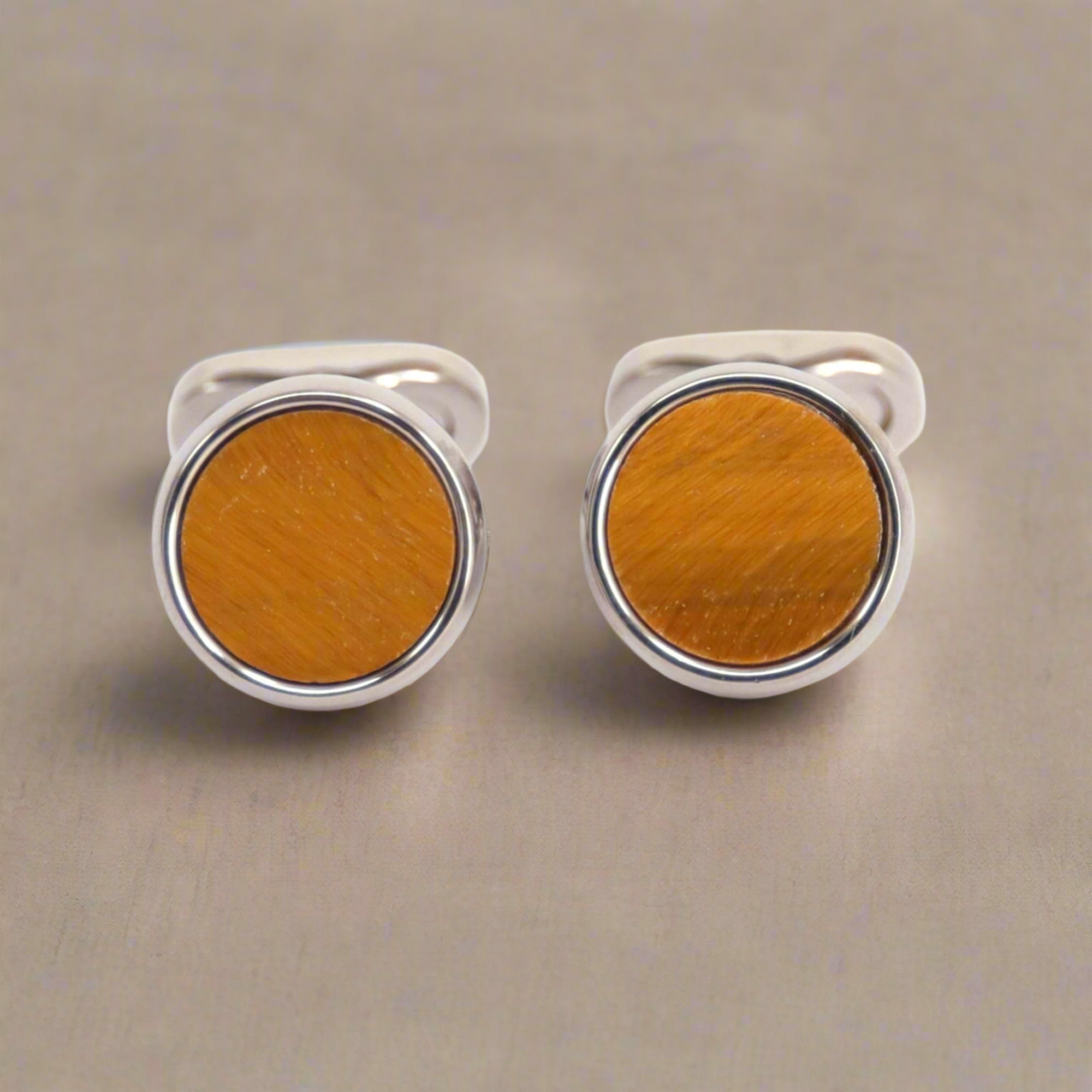 MonsterTie Semi precious AGRI TIGER EYE