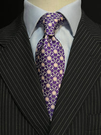 MonsterTie Printed D-Ring Snaffle Bits Purple Necktie