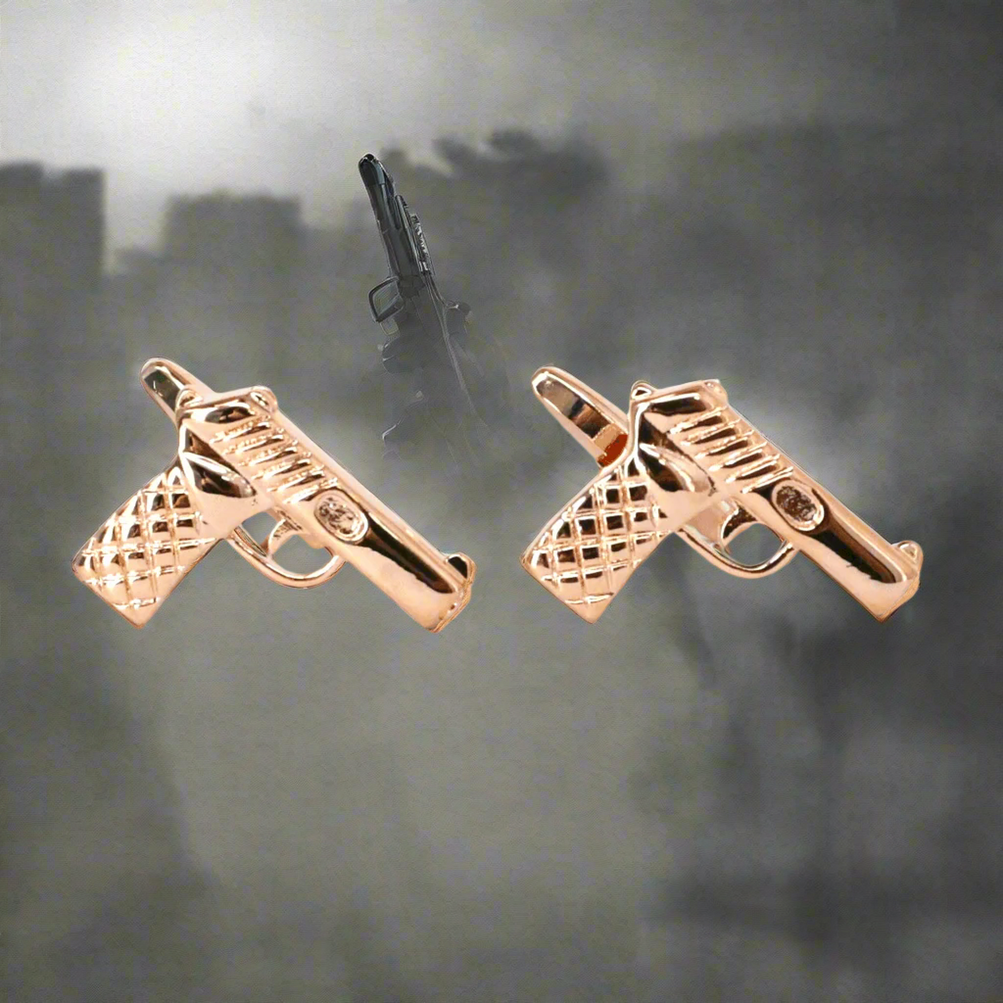 Pistol Gun Gold Cufflinks (Online Exclusive)
