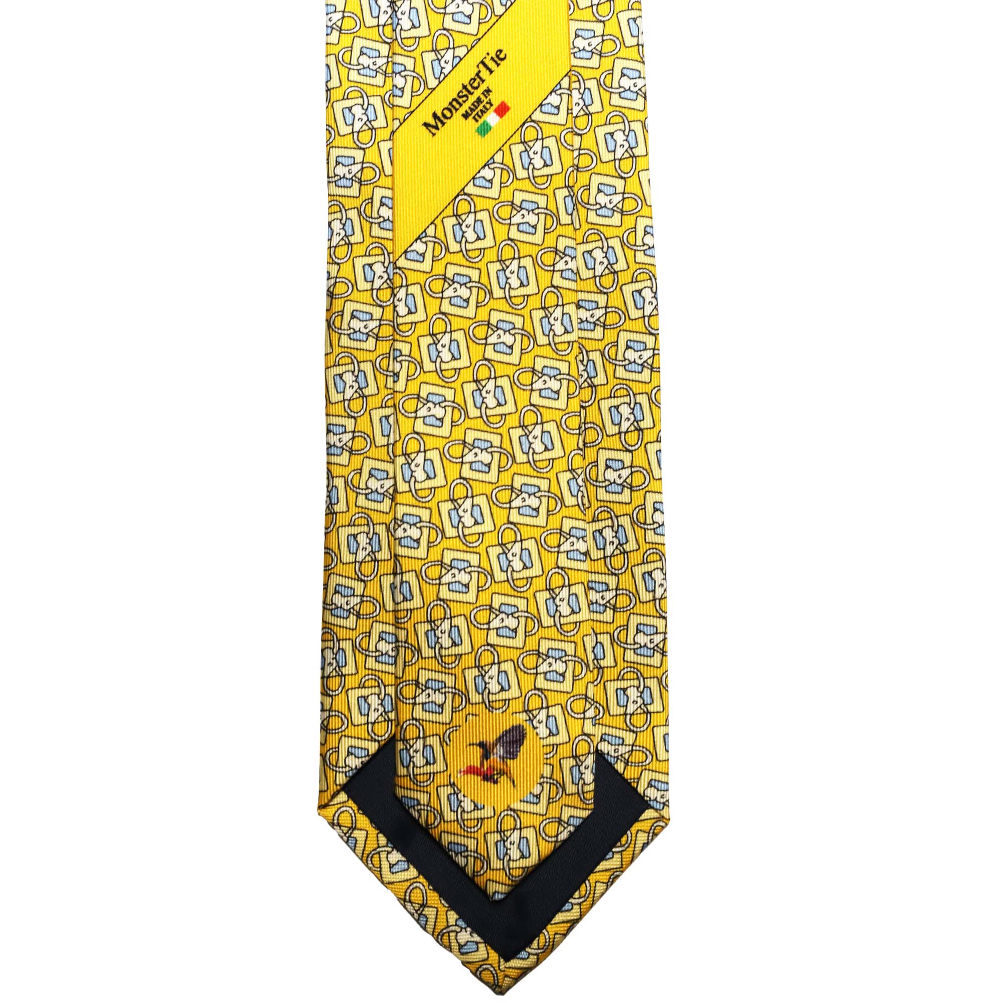 MonsterTie Printed Lunge Rein Yellow Necktie