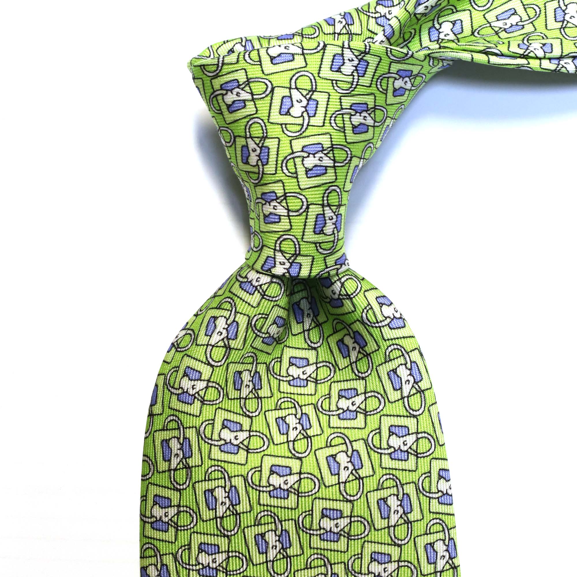 MonsterTie Printed Lunge Rein Green Necktie
