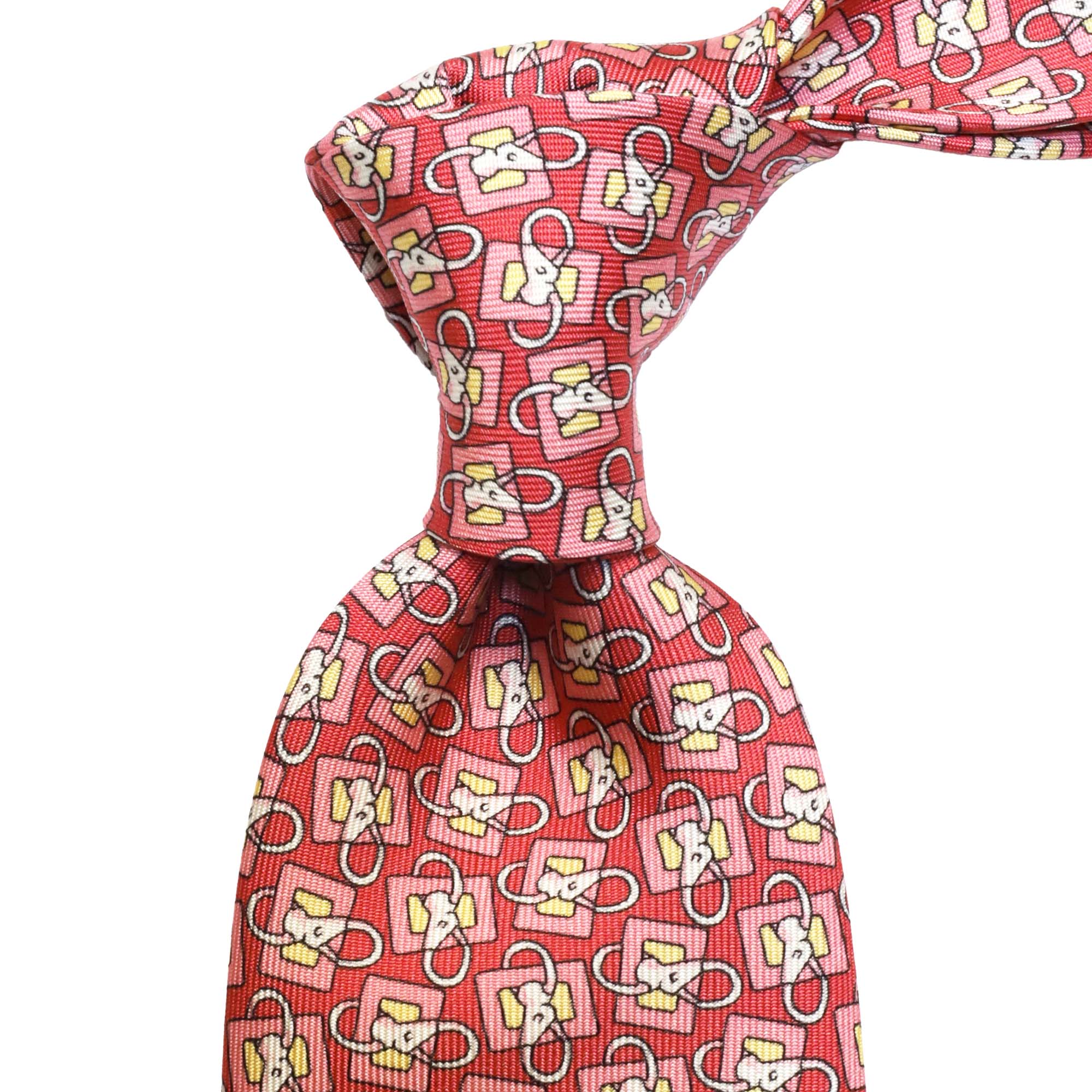 MonsterTie Printed Lunge Rein Pink Necktie