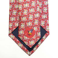 MonsterTie Printed Lunge Rein Pink Necktie