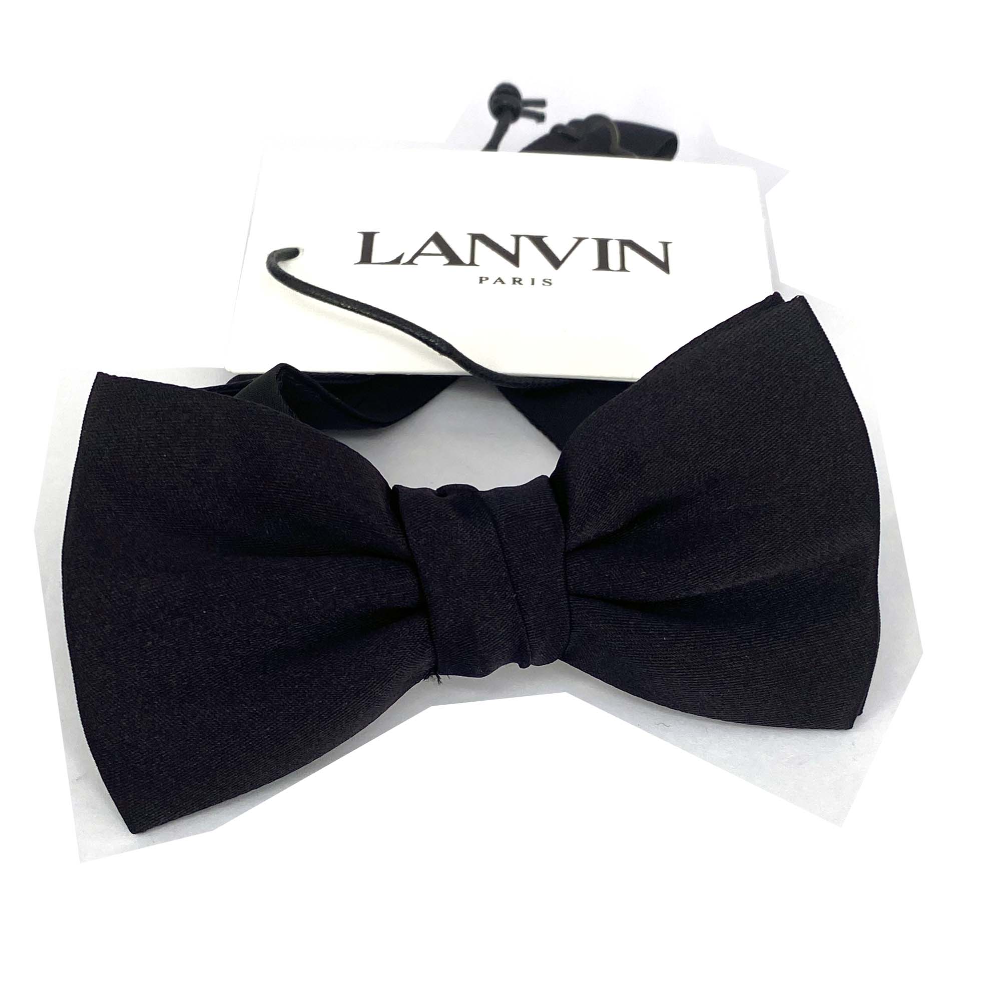 Lanvin 黑色预系结经典真丝领结