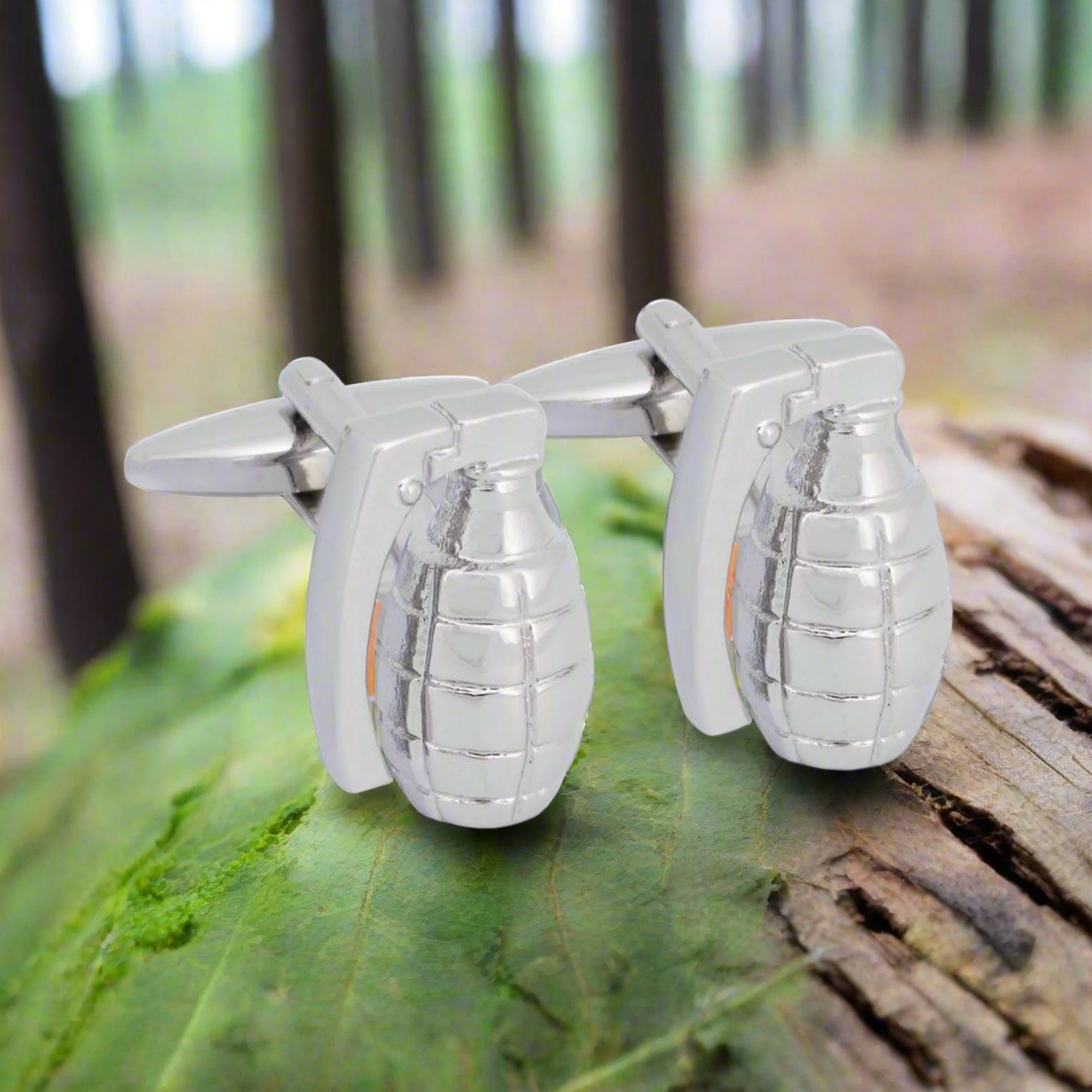 MarZthomson Hand Grenade Cufflink