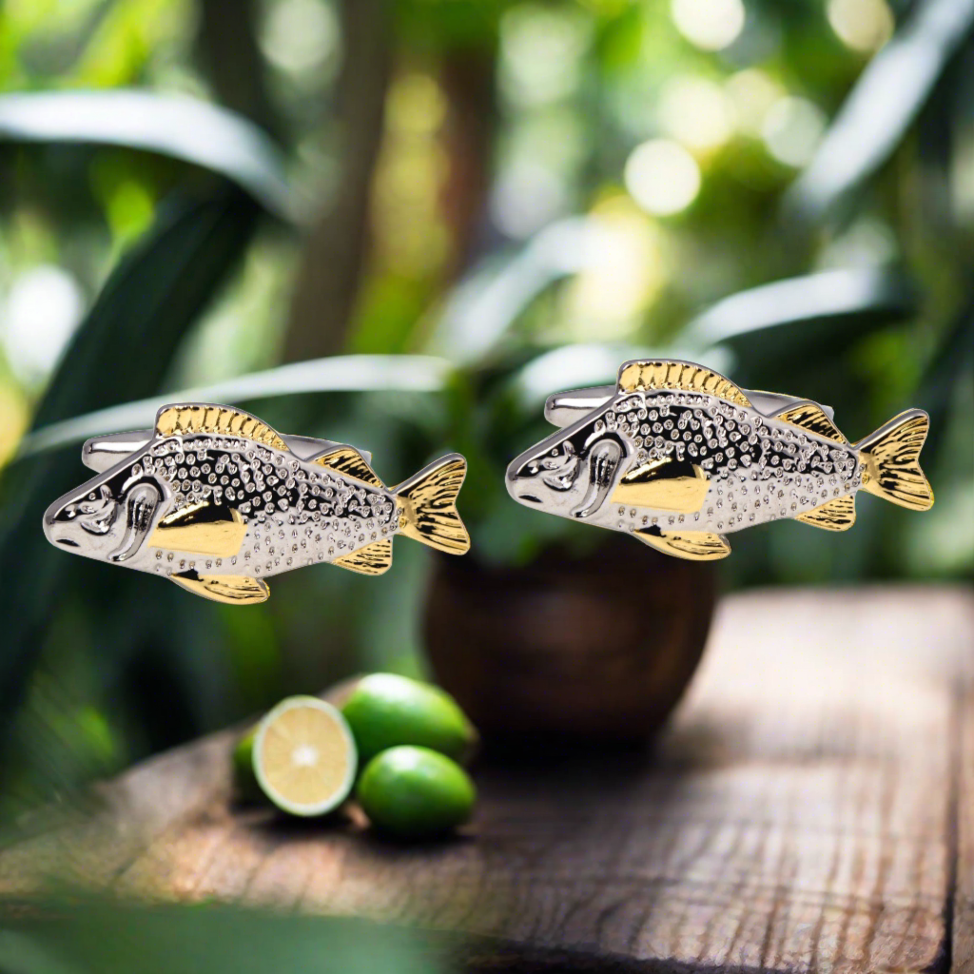 MarZthomsonFish 金色细节袖扣