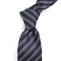Black and white stripe with Navy background
