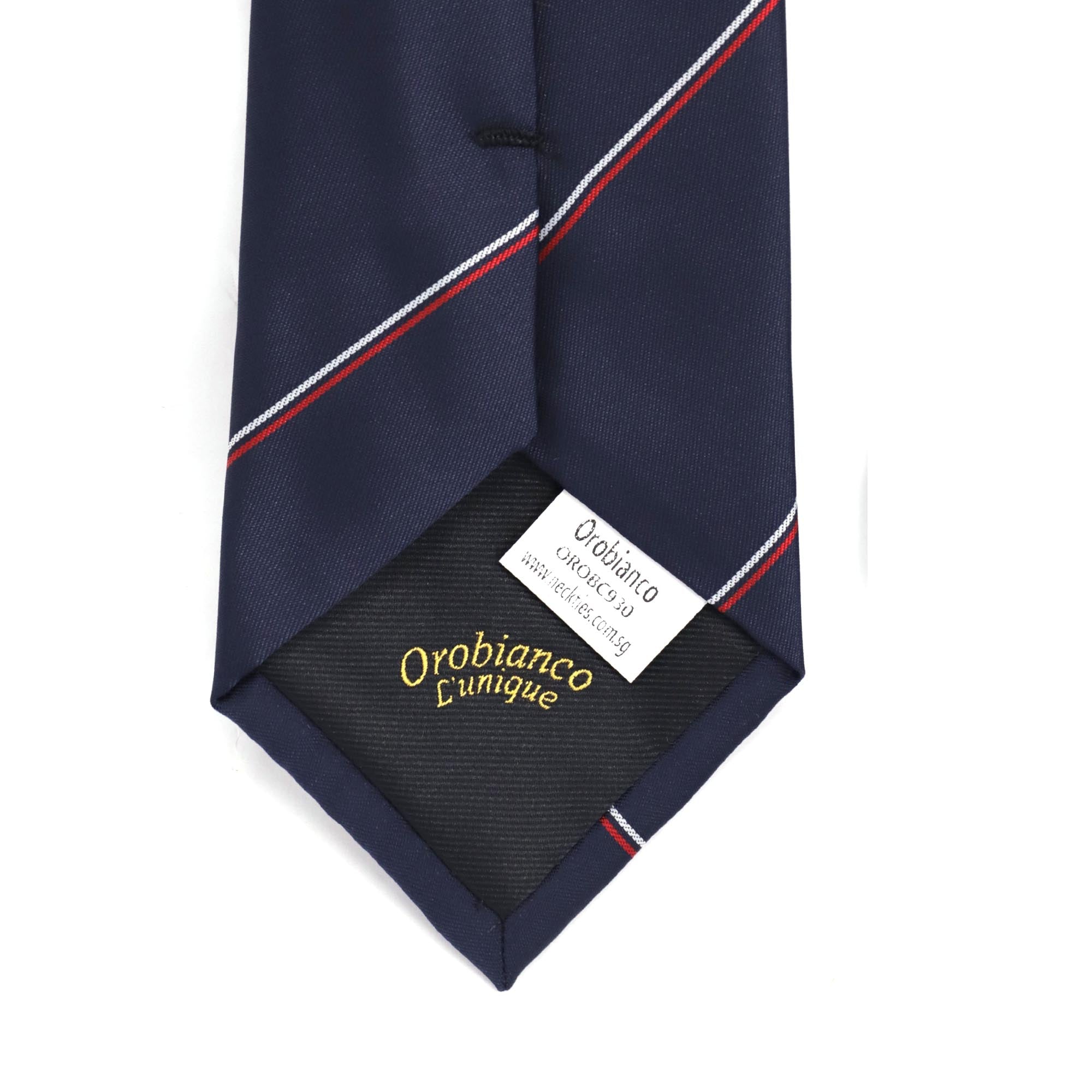 White and Red stripe with Navy background