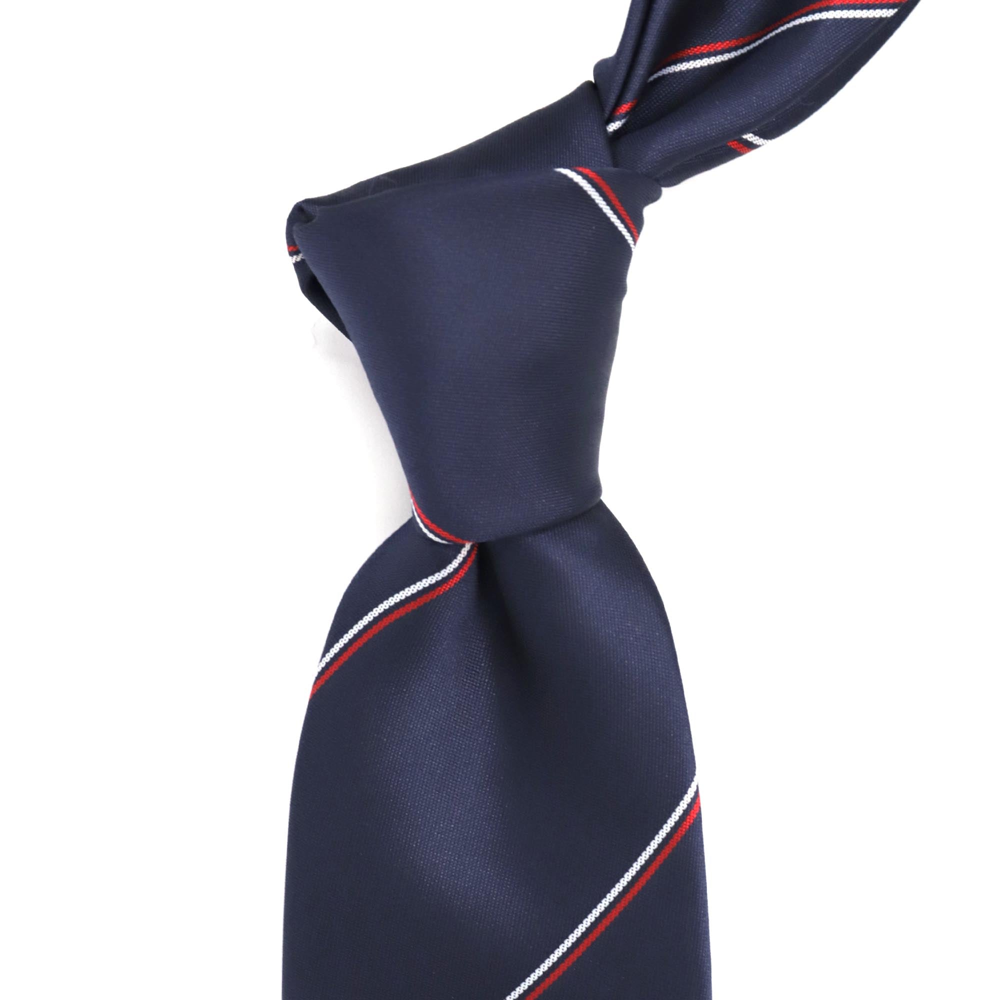 White and Red stripe with Navy background