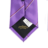 White and Red stripe with Light Purple background