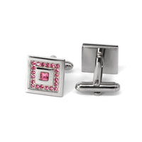 Square Crystal Cufflinks