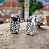 Silver handphone Cufflinks (Online Exclusive)