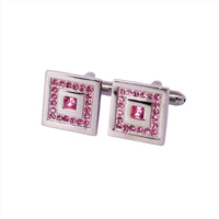 Square Crystal Cufflinks