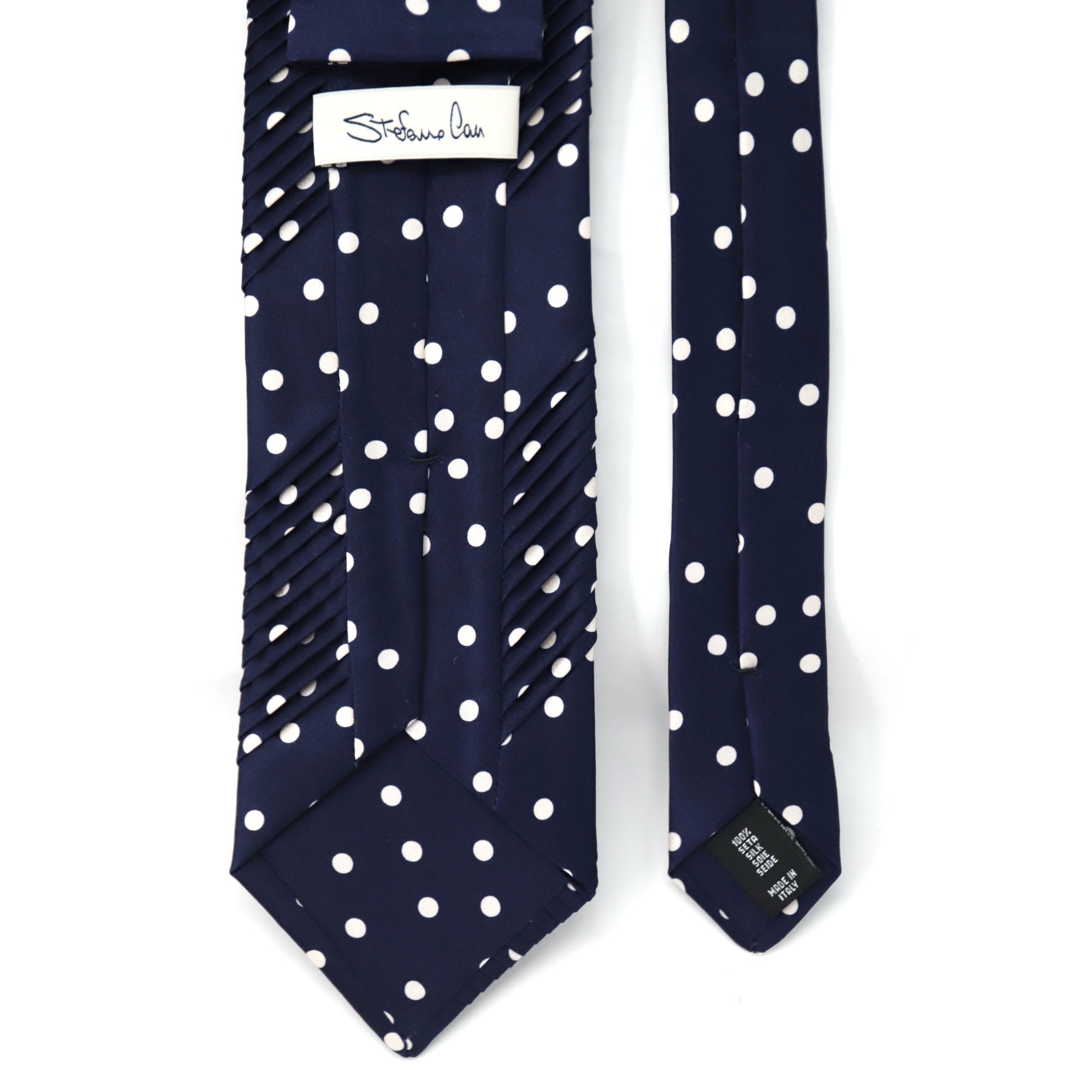 Stefano Cau Navy Blue polka dot