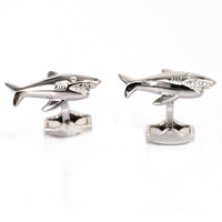 Azthom Silver Shark Cufflinks