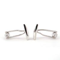 Silver Rectangle Cufflinks - Orobianco L'unique
