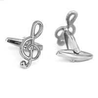 Marzthomson Musical Knot Cufflinks in Silver (Online Exclusive)