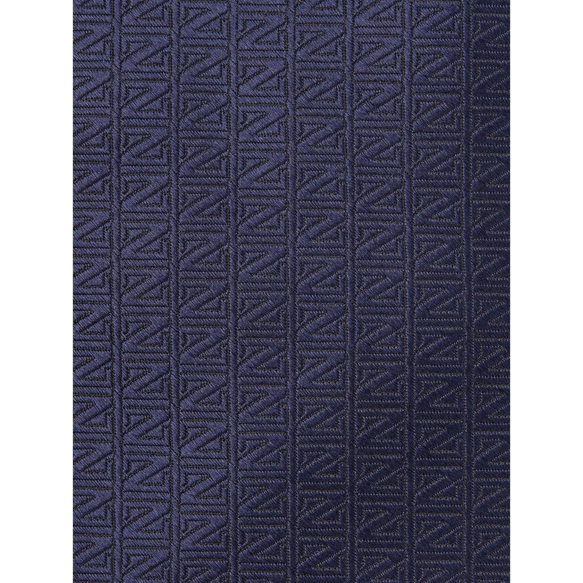 DARK BLUE NATURAL SILK TIE