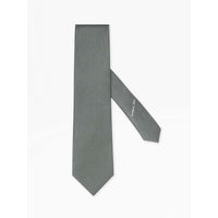 GREY NATURAL SILK TIE