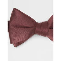 ZEGNA Silk Self Burgundy Bow Ties