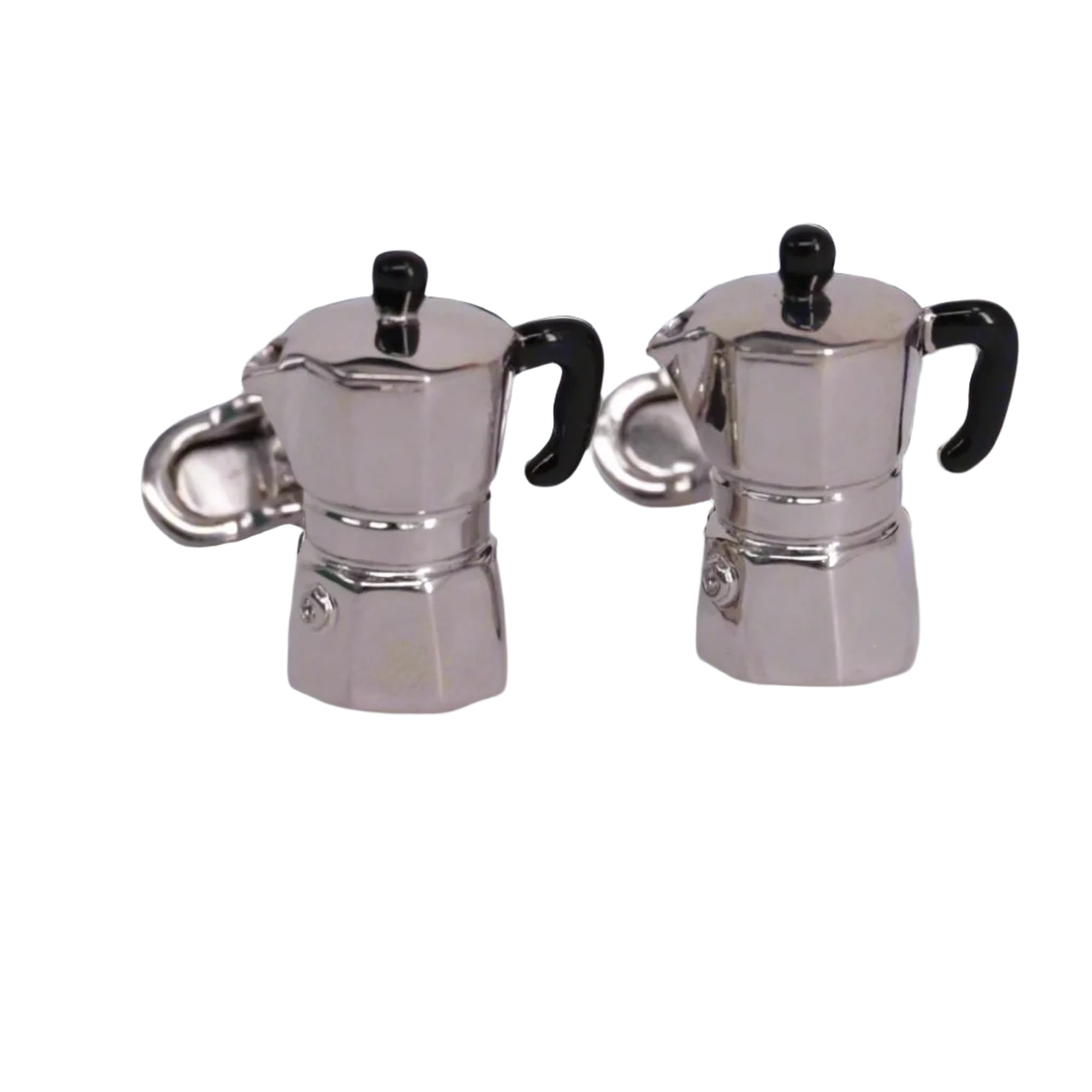 Moca Cufflinks in Silver Rodium Plated